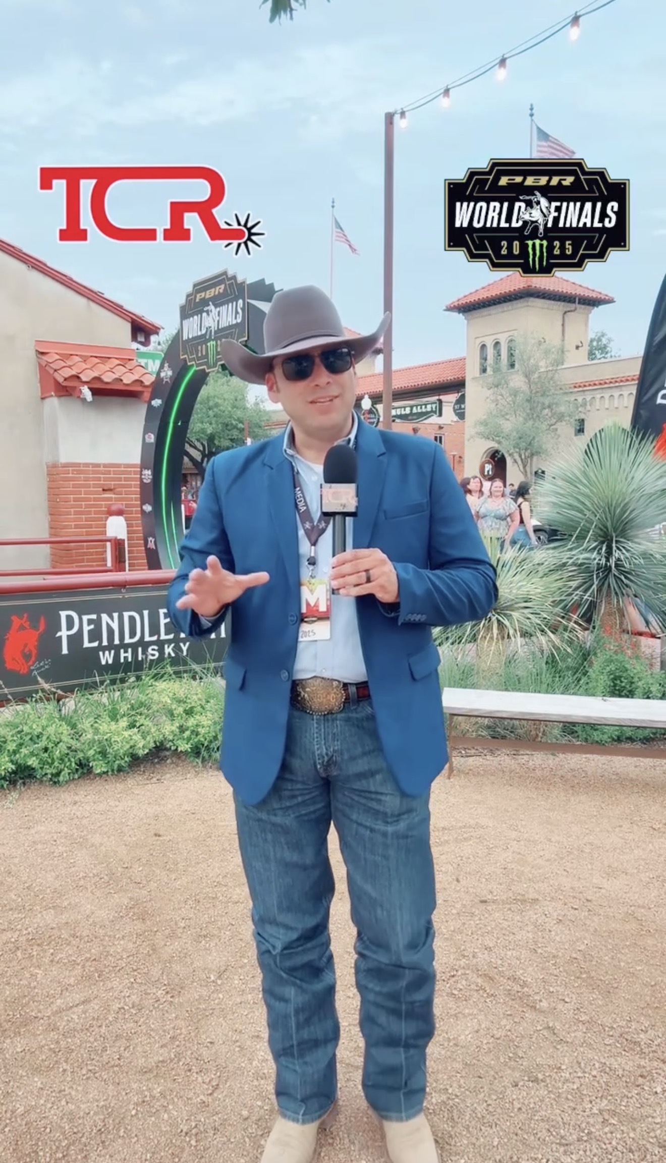 Matt reporting at the PBR World Finals